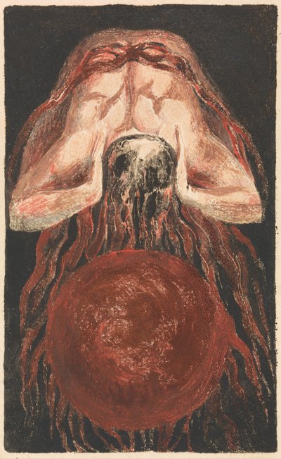 Den første bog af Urizen, plade 16 (Bentley 17) af William Blake