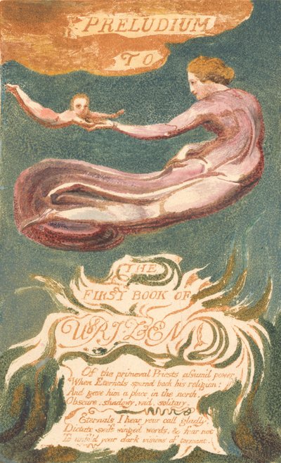 The First Book of Urizen, Plade 2, "Preludium to the Book of Urizen" (Bentley 2a) af William Blake