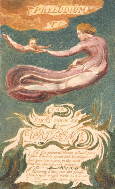 Den første bog om Urizen, plade 2, Preludium til Urizens bog (Bentley 2a) af William Blake