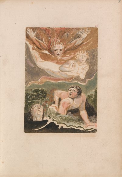 Den første bog af Urizen, plade 4 (Bentley 24) af William Blake