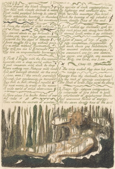 The First Book of Urizen, plade 4, 