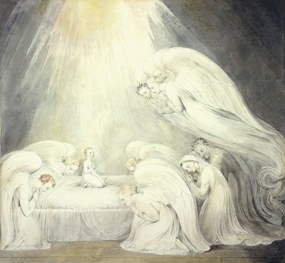 Spædbarnet Jesus siger sine bønner, ca. 1805 af William Blake