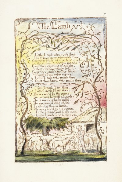 Lammet, 1789 af William Blake