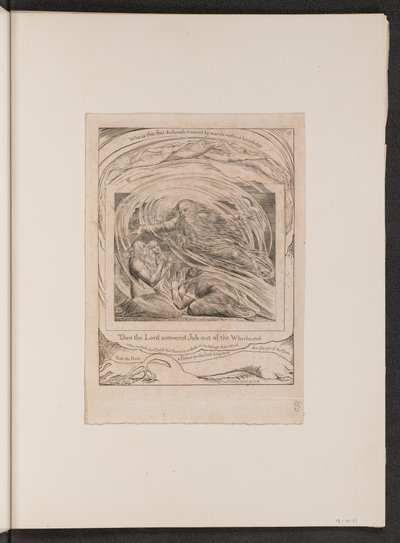 Herren, der svarer Job ud af hvirvelvinden af William Blake