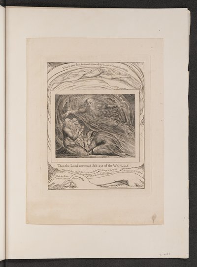 Herren svarer job ud af hvirvelvinden, 1825. af William Blake