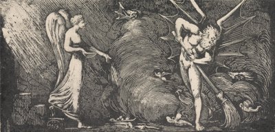 Manden, der fejer tolkestuen af William Blake