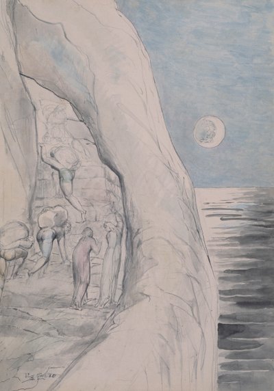 De stolte under deres enorme byrder 1824-27 af William Blake