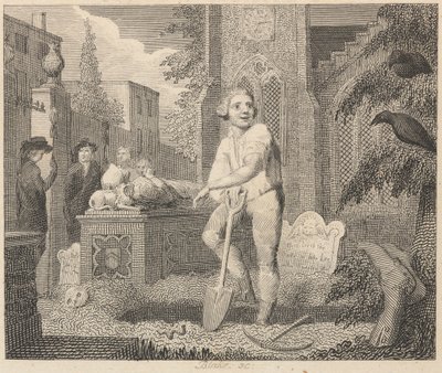 Ravnene, Sextonen og Jordormen af William Blake