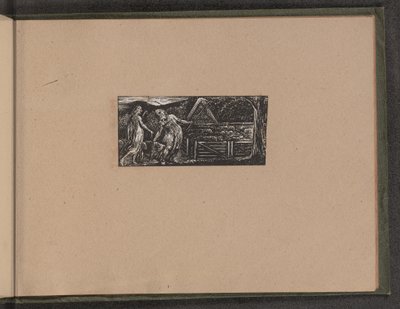 Thenot og Colinet fører deres flokke sammen, 1821. af William Blake