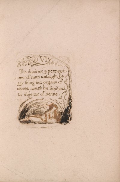 Der er ingen naturlig religion, plade 8, VI Ønskerne og opfattelserne. . . . (Bentley a9) af William Blake
