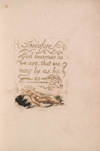 Der er ingen naturlig religion, plade 9, derfor bliver Gud. . . . (Bentley b12) af William Blake