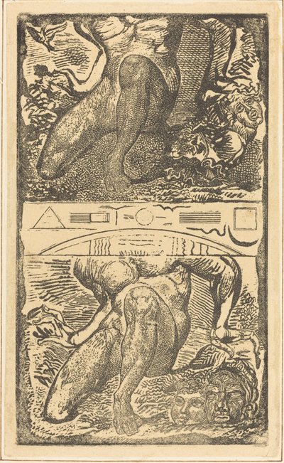 Ukendt emne Lad Ham se op i Himlen og grine i den lyse luft, evt. 1805. af William Blake