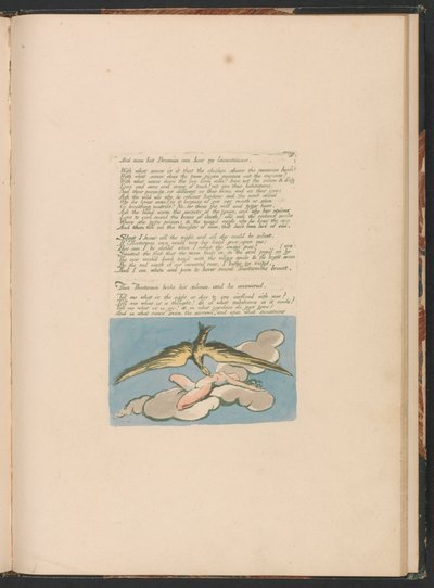 Visions of the Daughters of Albion, Plade 6, "Og ingen undtagen Bromian . . . ." af William Blake