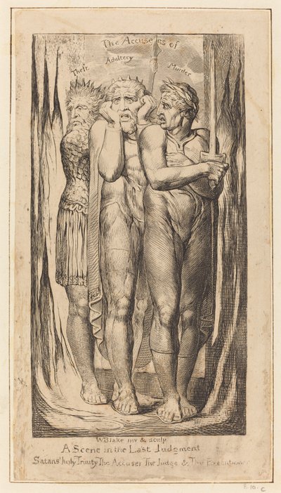 Krig (Anklagerne for tyveri, utroskab, mord) af William Blake