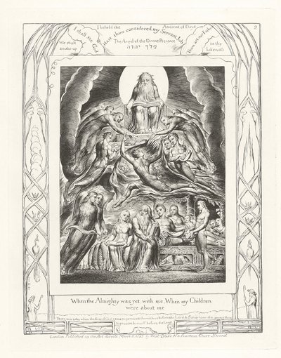 Da den Almægtige endnu var med mig, Da mine Børn var omkring mig af William Blake