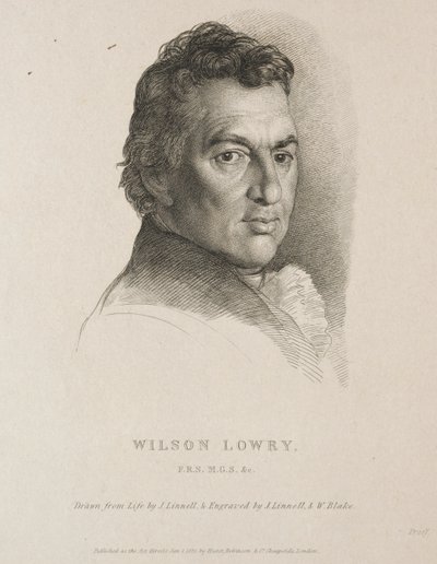 Wilson Lowry, 1825. af William Blake