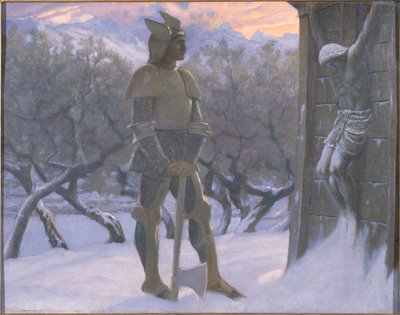 Hunnen og krucifikset af William Blake Richardson