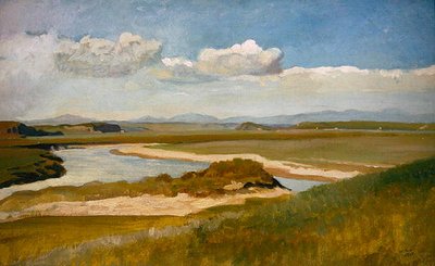 Udsigt over Tiberen nær Rom af William Blake Richmond