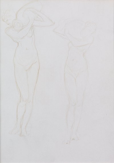 Studie (metalpoint) af William Blake Richmond