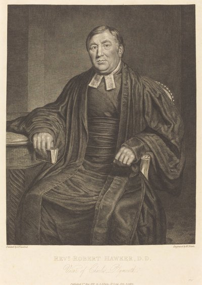 Pastor Robert Hawker, D.D. af William Blake after John Ponsford