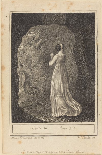 Canto III, vers 201 af William Blake after Mary Ann Flaxman