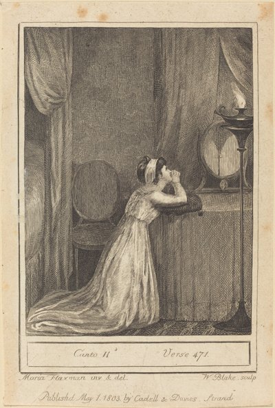 Canto II, vers 471 af William Blake after Mary Ann Flaxman
