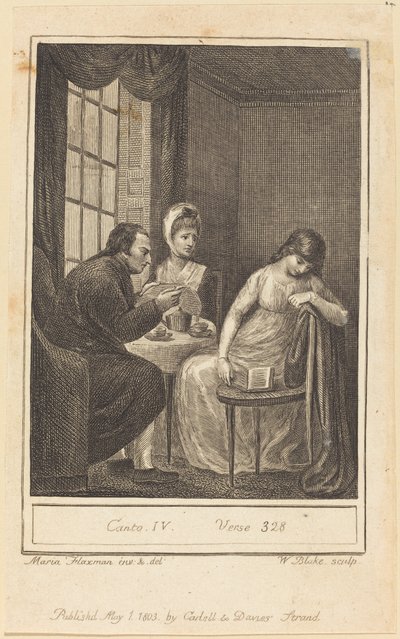 Canto IV, vers 328 af William Blake after Mary Ann Flaxman