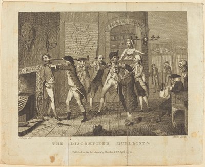 De discomfiterede duellister af William Blake after Samuel Collings