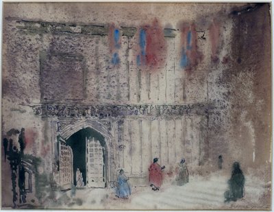 The Red Robe (w/c på papir) af William Blamire Young