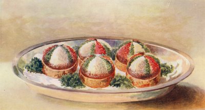 Aigrettes af kold laks (farvelitografi) af William Bradshaw Handforth