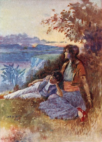 Illustration til Vathek, An Arabian Tale, af William Beckford (farve litho) af William Bradshaw Handforth