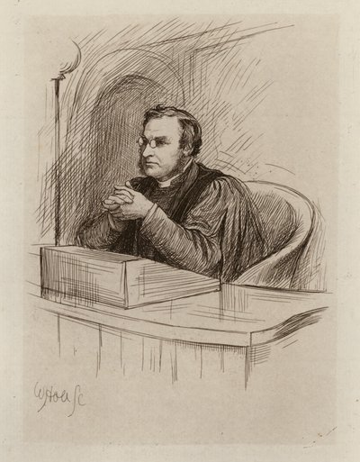 Archibald Hamilton Charteris, professor i bibelkritik og bibelske antikviteter (kobberstik) af William Brassey (after) Hole