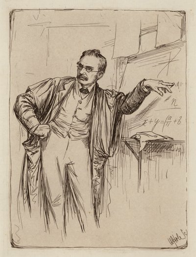 George Chrystal, professor i matematik (kobberstik) af William Brassey (after) Hole