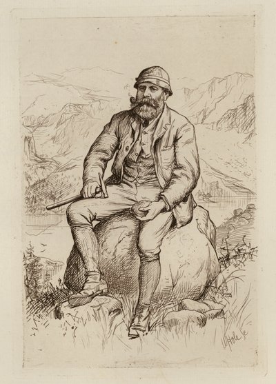 James Geikie, professor i geologi (kobberstik) af William Brassey (after) Hole
