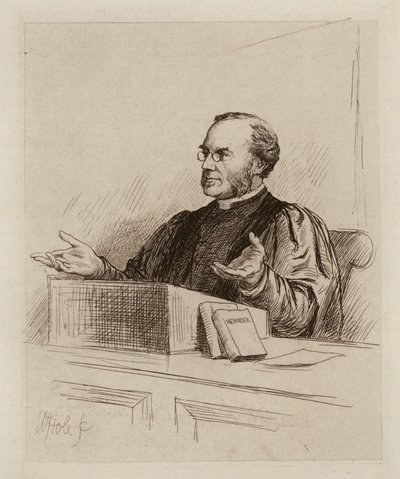 Malcolm Campbell Taylor, professor i teologi og kirkehistorie (kobberstik) af William Brassey (after) Hole