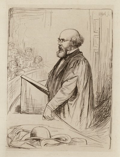 Norman Macpherson, professor i skotsk lov (gravering) af William Brassey (after) Hole