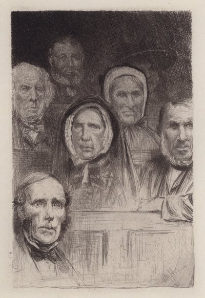 Prædikensmagere (gravering) af William Brassey (after) Hole