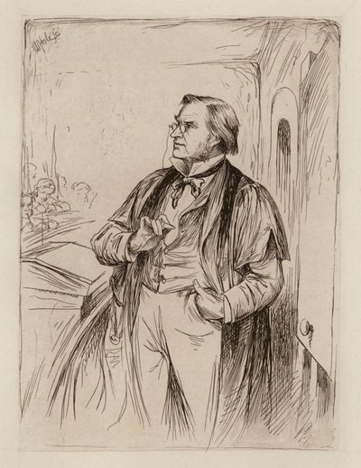 Simon Somerville Laurie, professor i pædagogikkens teori, historie og praksis (gravering) af William Brassey (after) Hole