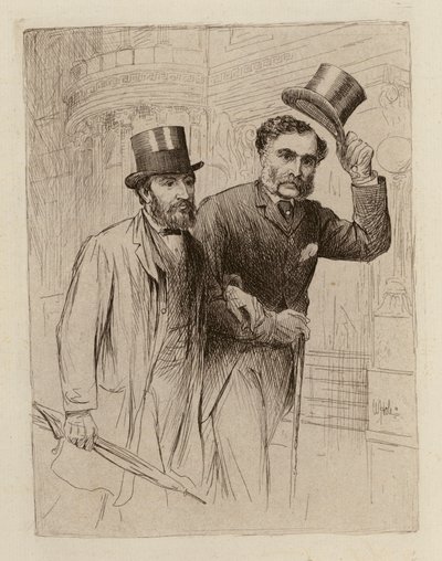 Thomas Smith Clouston, foredragsholder om psykiske sygdomme; Douglas Argyll Robertson, foredragsholder om øjensygdomme (kobberstik) af William Brassey (after) Hole