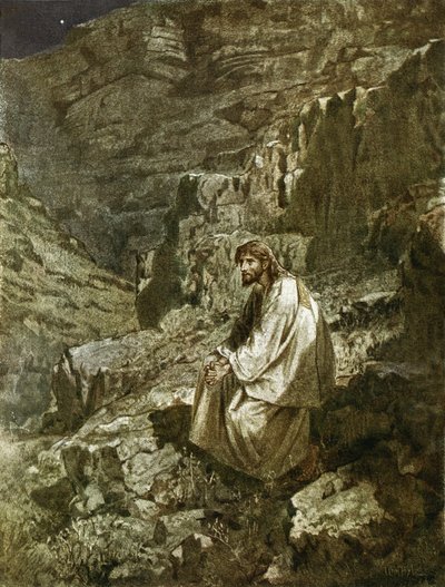 Fyrre dage i ørkenen, fristet af Satan af William Brassey Hole