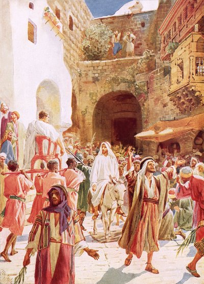 Jesus går ind i Jerusalem af William Brassey Hole