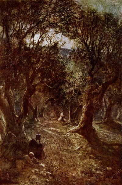 Jesus beder i Getsemane Have af William Brassey Hole