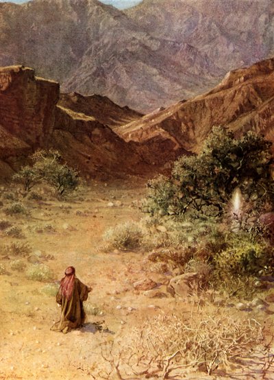 Moses og den brændende busk - Bibelen af William Brassey Hole