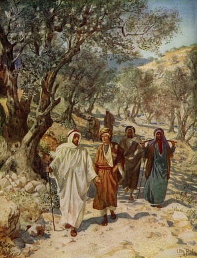 Filip og Nathanael bliver Jesu disciple - Bibelen af William Brassey Hole