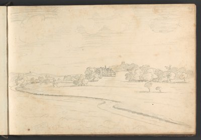 Powderham Castle af William Brockedon