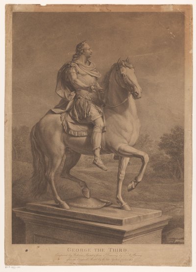 Ridesportræt af George III, konge af England George den tredje (titel på objekt) af William Bromley (I)
