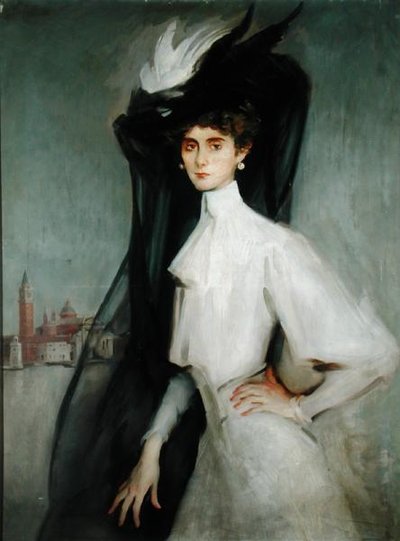Olga Alberta, baronesse de Meyer (olie på lærred) af William Bruce Ellis Ranken