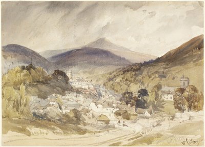 Abergavenny af William Callow