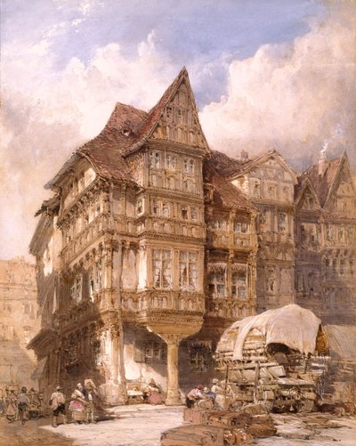 Albrecht Dürers hus i Nürnberg af William Callow