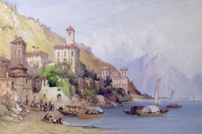 Gravedona, Comosøen, 1895 af William Callow
